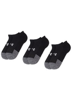 Zestaw 3 par niskich skarpet unisex Under Armour Heatgear No Show Sock 1346755-001 Czarny ze sklepu eobuwie.pl w kategorii Skarpetki damskie - zdjęcie 182043721