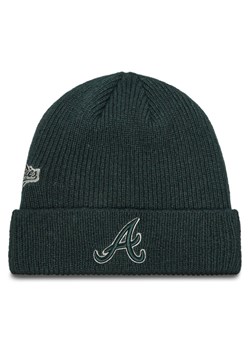 Czapka New Era Atlanta Braves World Series Patch Cuff Knit Beanie 60580730 Zielony ze sklepu eobuwie.pl w kategorii Czapki zimowe męskie - zdjęcie 182043891