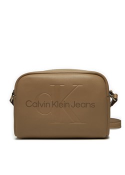 Torebka Calvin Klein Jeans Sculpted Camera Bag18 Mono K60K612220 Brązowy ze sklepu eobuwie.pl w kategorii Listonoszki - zdjęcie 182044043