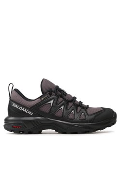 Sneakersy Salomon X Braze Gtx GORE-TEX L47180700 Szary ze sklepu eobuwie.pl w kategorii Buty trekkingowe damskie - zdjęcie 182044113
