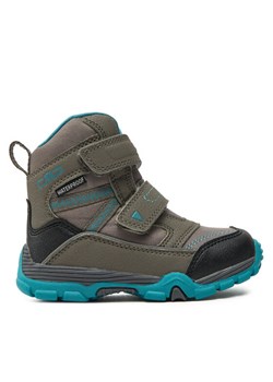 Śniegowce CMP Pyry Snow Boot Wp 38Q4514 Brązowy ze sklepu eobuwie.pl w kategorii Buty zimowe dziecięce - zdjęcie 182044154