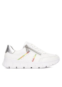 Sneakersy Rieker N1313-80 Biały ze sklepu eobuwie.pl w kategorii Buty sportowe damskie - zdjęcie 182044831