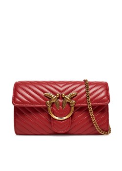 Torebka PINKO Love One Wallet C PE 25 PLTT 100062 A0GK Czerwony ze sklepu eobuwie.pl w kategorii Kopertówki - zdjęcie 182045253