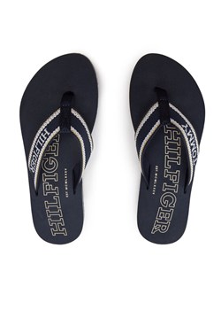 Japonki Tommy Hilfiger Hilfiger Beach Sandal FW0FW07905 Niebieski ze sklepu eobuwie.pl w kategorii Klapki damskie - zdjęcie 182045392