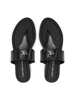Japonki Calvin Klein Jeans Flat Sandal Toepost Mg YW0YW01691 Czarny - id: 0000304825675 - marki Calvin Klein - 182045742 Japonki Calvin Klein Jeans Flat Sandal Toepost Mg YW0YW01691 Czarny ze sklepu eobuwie.pl w kategorii Klapki damskie - zdjęcie 182045742