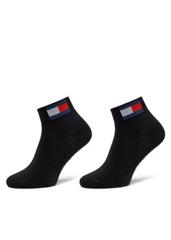 Zestaw 2 par wysokich skarpet unisex Tommy Jeans 701228223 Czarny ze sklepu eobuwie.pl w kategorii Skarpetki męskie - zdjęcie 182046070