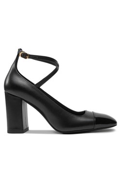 Czółenka Stuart Weitzman Eden Strap 85 SK085 Czarny ze sklepu eobuwie.pl w kategorii Czółenka - zdjęcie 182046124