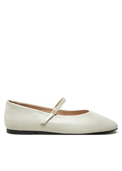Baleriny Calvin Klein Mary Jane Ballerina - Lth HW0HW02307 Écru ze sklepu eobuwie.pl w kategorii Balerinki - zdjęcie 182046243