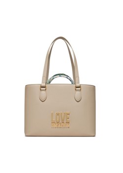 Torebka LOVE MOSCHINO JC4210PP1ILQ111A Écru ze sklepu eobuwie.pl w kategorii Torby Shopper bag - zdjęcie 182046811