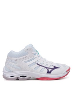 Buty halowe Mizuno Wave Voltage 2 Mid V1GC2465 Biały ze sklepu eobuwie.pl w kategorii Buty sportowe damskie - zdjęcie 182046821