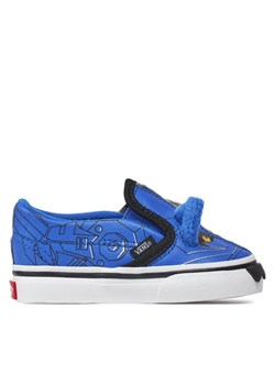 Tenisówki Vans Slip-On V Cyber Wolf VN000BVDY311 Szary ze sklepu eobuwie.pl w kategorii Trampki dziecięce - zdjęcie 182047102