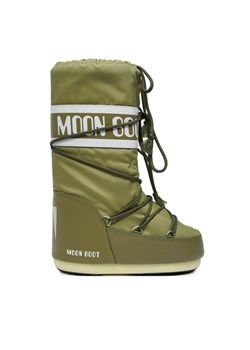 Śniegowce Moon Boot 80D1400440 Khaki ze sklepu eobuwie.pl w kategorii Buty zimowe dziecięce - zdjęcie 182047521