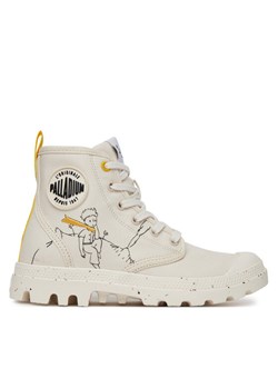 Trapery Palladium Pampa-Petit Prince 74449-180-M Biały ze sklepu eobuwie.pl w kategorii Workery damskie - zdjęcie 182048312