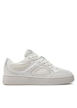 Sneakersy Calvin Klein Jeans Basket Cupsole Low Mix In Met YW0YW01387 Biały ze sklepu eobuwie.pl w kategorii Buty sportowe damskie - zdjęcie 182048360