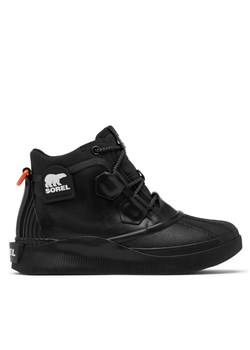 Sneakersy Sorel OUT N ABOUT™ IV Splashy Women's Waterproof Boot 2113211 Czarny ze sklepu eobuwie.pl w kategorii Buty sportowe damskie - zdjęcie 182048372