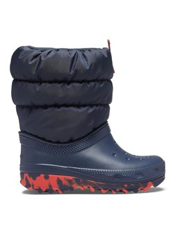 Śniegowce Crocs Crocs Classic Neo Puff Boot T 207683 Granatowy ze sklepu eobuwie.pl w kategorii Buty zimowe dziecięce - zdjęcie 182048422