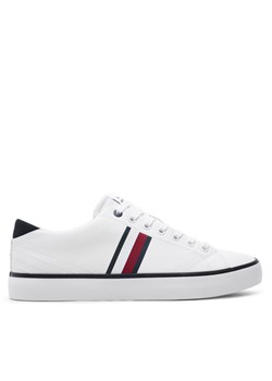 Tenisówki Tommy Hilfiger Th Hi Vulc Low Stripes Mesh FM0FM04946 Biały ze sklepu eobuwie.pl w kategorii Trampki męskie - zdjęcie 182048450