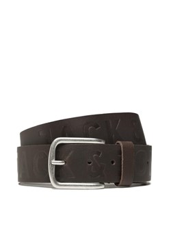 Pasek Męski Jack&Jones Jacporto 12229512 Brązowy ze sklepu eobuwie.pl w kategorii Paski męskie - zdjęcie 182048623