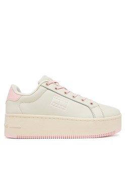 Sneakersy Tommy Jeans Tjw Flatform Ess EN0EN02518 Różowy ze sklepu eobuwie.pl w kategorii Buty sportowe damskie - zdjęcie 182048640