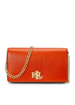 Torebka LAUREN RALPH LAUREN Turn-Lock 432915377011 Pomarańczowy ze sklepu eobuwie.pl w kategorii Kopertówki - zdjęcie 182048661