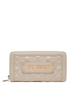 Duży Portfel Damski LOVE MOSCHINO JC5600PP1MLA0110 Beżowy ze sklepu eobuwie.pl w kategorii Portfele damskie - zdjęcie 182048682