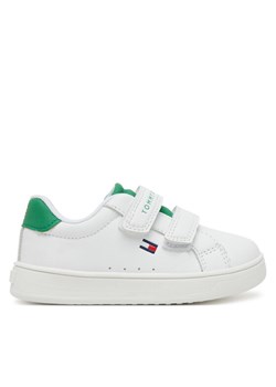 Sneakersy Tommy Hilfiger Low Cut Velcro Sneaker T1X9-33836-1355 M Biały ze sklepu eobuwie.pl w kategorii Buty sportowe dziecięce - zdjęcie 182049434