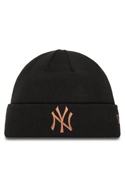 Czapka New Era New York Yankees League Essential Cuff Knit Beanie 60580722 Czarny ze sklepu eobuwie.pl w kategorii Czapki zimowe męskie - zdjęcie 182049650