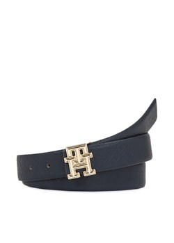 Pasek Damski Tommy Hilfiger Th Logo Bombe Rev 3.0 AW0AW16019 Granatowy ze sklepu eobuwie.pl w kategorii Paski damskie - zdjęcie 182049663