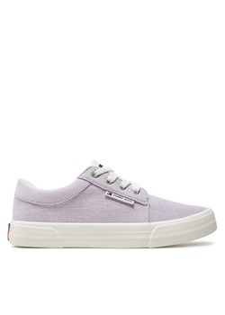 Tenisówki Tommy Jeans Tjw Vulc Skate Derby EN0EN02494 Fioletowy ze sklepu eobuwie.pl w kategorii Trampki damskie - zdjęcie 182049702