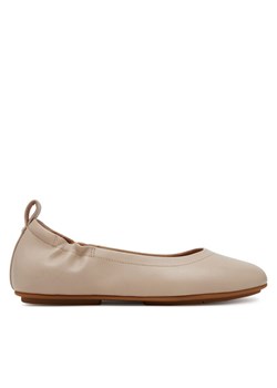 Baleriny FitFlop Q74 A20 Beżowy ze sklepu eobuwie.pl w kategorii Balerinki - zdjęcie 182050051