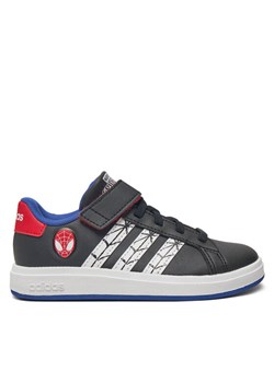 Sneakersy adidas Marvel's Spider-Man Grand Court JS0742 Czarny ze sklepu eobuwie.pl w kategorii Buty sportowe dziecięce - zdjęcie 182050123