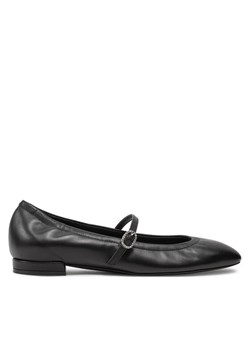 Baleriny Stuart Weitzman Claris Ballet Flat SI573 Czarny ze sklepu eobuwie.pl w kategorii Balerinki - zdjęcie 182050152