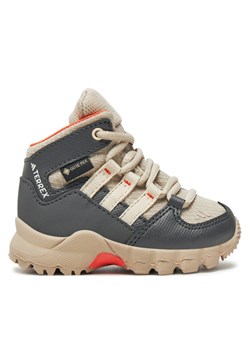 Trekkingi adidas Terrex Mid GORE-TEX ID0934 Beżowy ze sklepu eobuwie.pl w kategorii Buty trekkingowe dziecięce - zdjęcie 182050270