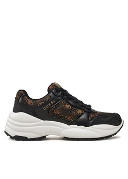 Sneakersy Guess Samnie FLFSAM FAL12 Czarny ze sklepu eobuwie.pl w kategorii Buty sportowe damskie - zdjęcie 182050344