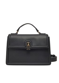 Torebka Tommy Hilfiger Th Eternity Mini Satchel AW0AW17176 Czarny ze sklepu eobuwie.pl w kategorii Torebki damskie - zdjęcie 182050554