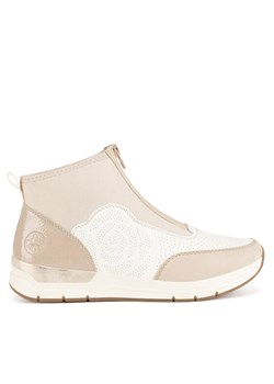 Sneakersy Rieker 58959-62 Beżowy ze sklepu eobuwie.pl w kategorii Buty sportowe damskie - zdjęcie 182050602