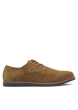 Półbuty Lanetti MYL8486-9 Brązowy ze sklepu eobuwie.pl w kategorii Buty eleganckie męskie - zdjęcie 182050651
