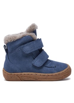 Kozaki Froddo Minni Suede G2110141-6 M Niebieski ze sklepu eobuwie.pl w kategorii Buty zimowe dziecięce - zdjęcie 182050943