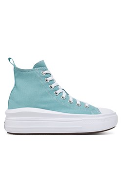Trampki Converse Chuck Taylor All Star Move Platform A10703C Zielony ze sklepu eobuwie.pl w kategorii Trampki damskie - zdjęcie 182050964