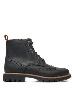 Kozaki Clarks Batcombe Lord 261348577 Czarny ze sklepu eobuwie.pl w kategorii Buty zimowe męskie - zdjęcie 182051681