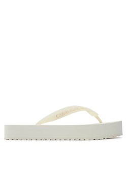 Japonki Calvin Klein Jeans Beach Sandal Flatform YW0YW01620 Écru ze sklepu eobuwie.pl w kategorii Klapki damskie - zdjęcie 182051730