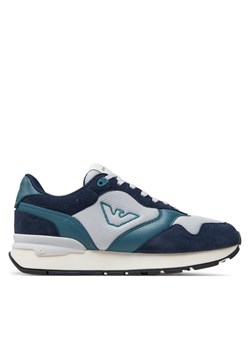 Sneakersy Emporio Armani X4X642 XN951 T834 Granatowy - id: 0000303531430 - marki Emporio Armani - 182052272 Sneakersy Emporio Armani X4X642 XN951 T834 Granatowy ze sklepu eobuwie.pl w kategorii Buty sportowe męskie - zdjęcie 182052272