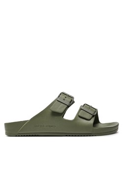 Klapki Jack&Jones Jfwcroxton 12204004 Khaki ze sklepu eobuwie.pl w kategorii Klapki męskie - zdjęcie 182052461