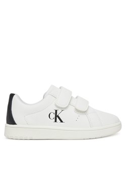 Sneakersy Calvin Klein Jeans Low Cut Lace Velcro Sneaker V1X9-82080-1355 S Biały ze sklepu eobuwie.pl w kategorii Buty sportowe dziecięce - zdjęcie 182052504