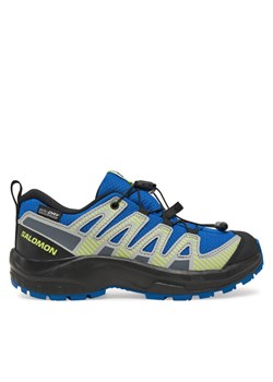 Trekkingi Salomon Xa Pro V8 Waterproof L47729600 Niebieski ze sklepu eobuwie.pl w kategorii Buty trekkingowe dziecięce - zdjęcie 182052583