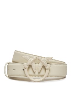 Pasek Damski Pinko Love Berry H3 Belt. PE 24 PLT01 100125 A1K2 Biały ze sklepu eobuwie.pl w kategorii Paski damskie - zdjęcie 182053100