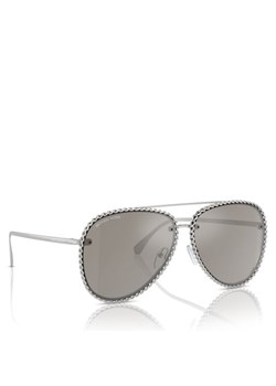 Okulary przeciwsłoneczne Michael Kors Portofino 0MK1147 18936G Srebrny ze sklepu eobuwie.pl w kategorii Okulary przeciwsłoneczne damskie - zdjęcie 182053131
