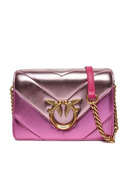 Torebka Pinko Lowe Click Mini 100067 A1YA Różowy ze sklepu eobuwie.pl w kategorii Kopertówki - zdjęcie 182053563