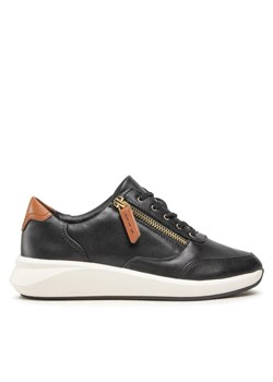 Sneakersy Clarks Un Rio Zip 261680184 Czarny ze sklepu eobuwie.pl w kategorii Buty sportowe damskie - zdjęcie 182053650