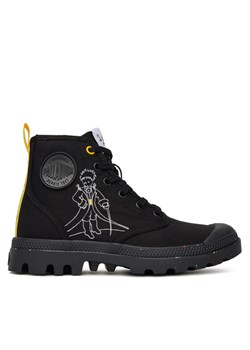 Trapery Palladium Pampa-Petit Prince 74449-008-M Czarny ze sklepu eobuwie.pl w kategorii Workery damskie - zdjęcie 182054431